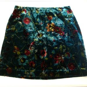 NWT LOFT Velvet Skirt